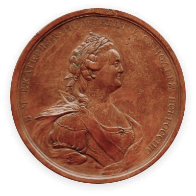 Медаль «Российскому слову отличную пользу принесшему» (от Российской академии наук для ученых), 1792