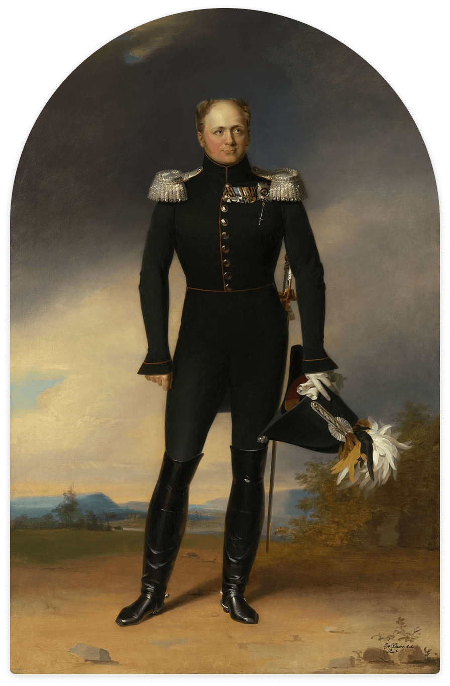 Портрет императора Александра I. 1825